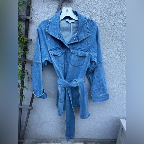 L'Academie The Camillei Jacket in Indigo Blue - Picture 7 of 11